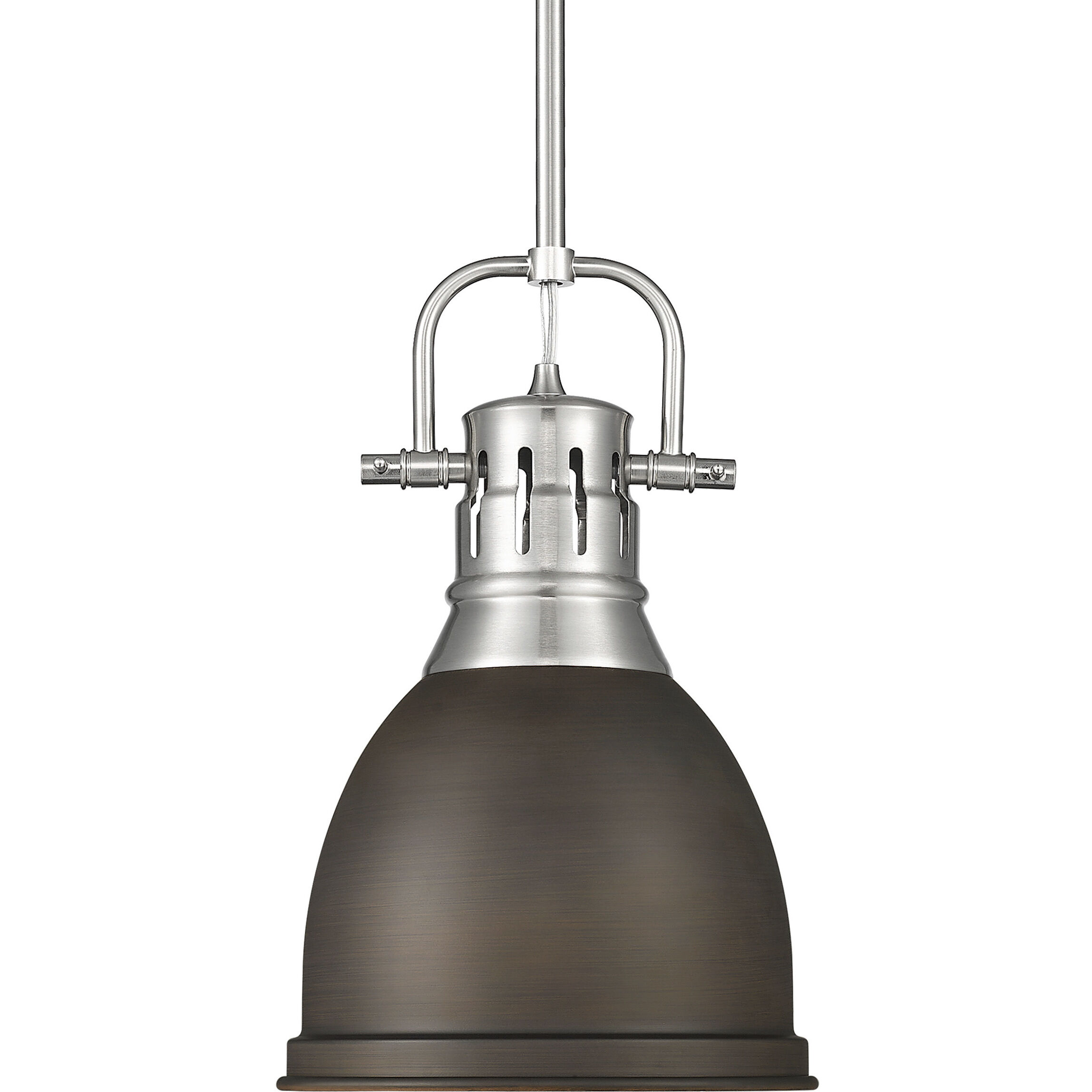 Yep Duncan 1 Light 8.88 inch Pewter Pendant Ceiling Light in Rubbed Bronze