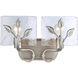 Calla 2 Light 14.75 inch Peruvian Silver Vanity Light Wall Light