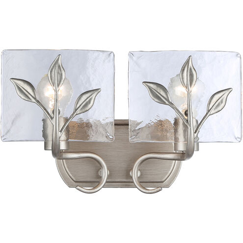 Calla 2 Light 14.75 inch Peruvian Silver Vanity Light Wall Light