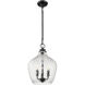 Adeline 3 Light 11.13 inch Matte Black Pendant Ceiling Light