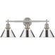 Yep Orwell Vanity Wall Light in Pewter, Chrome