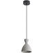 Aethera LED 7 inch Grey Cement Pendant Ceiling Light