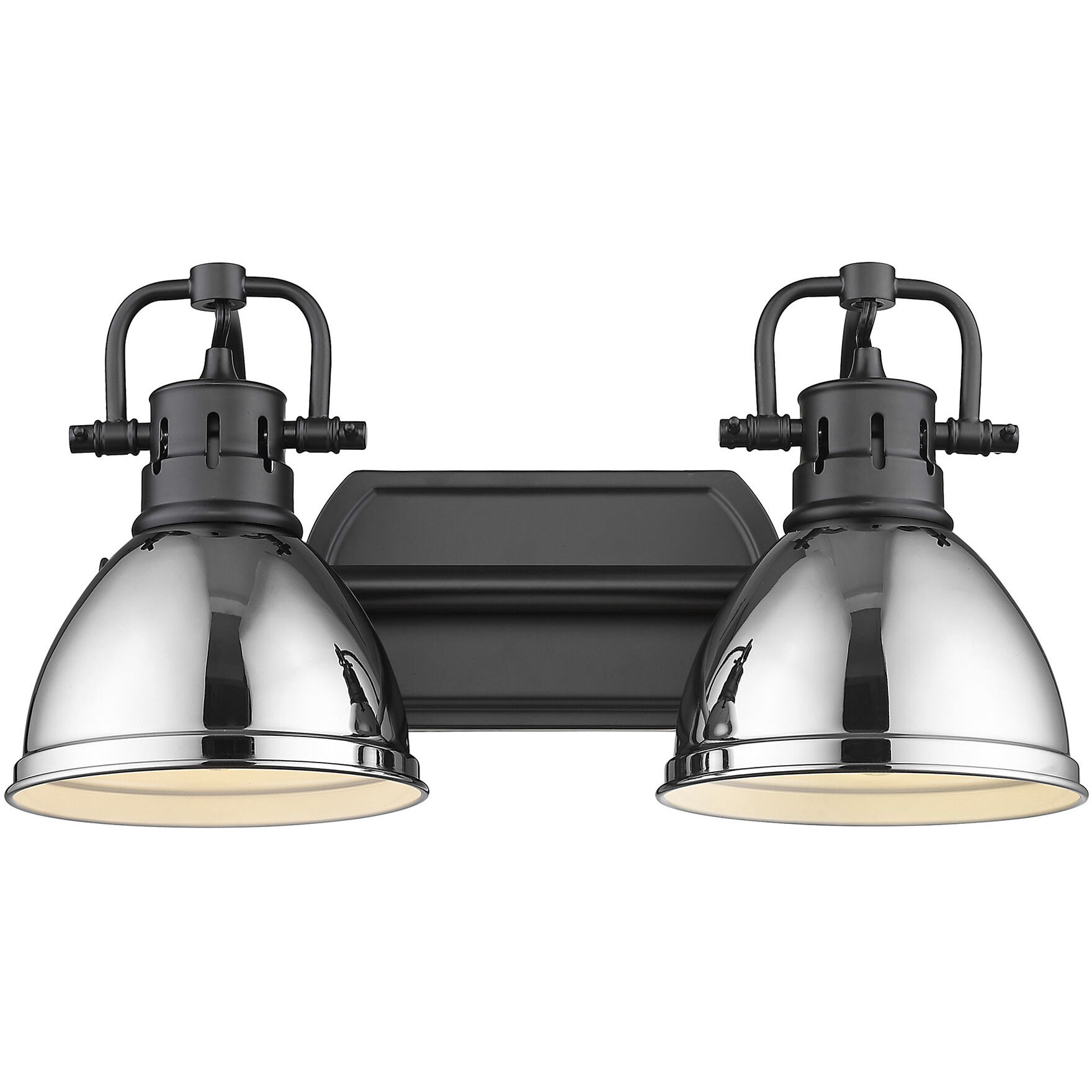 Yep Duncan Vanity Wall Light in Matte Black, Chrome