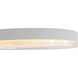 Ondulada LED 15.75 inch Sand White Flush Mount Ceiling Light in Clear Glass
