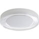 Ondulada LED 15.75 inch Sand White Flush Mount Ceiling Light in Clear Glass