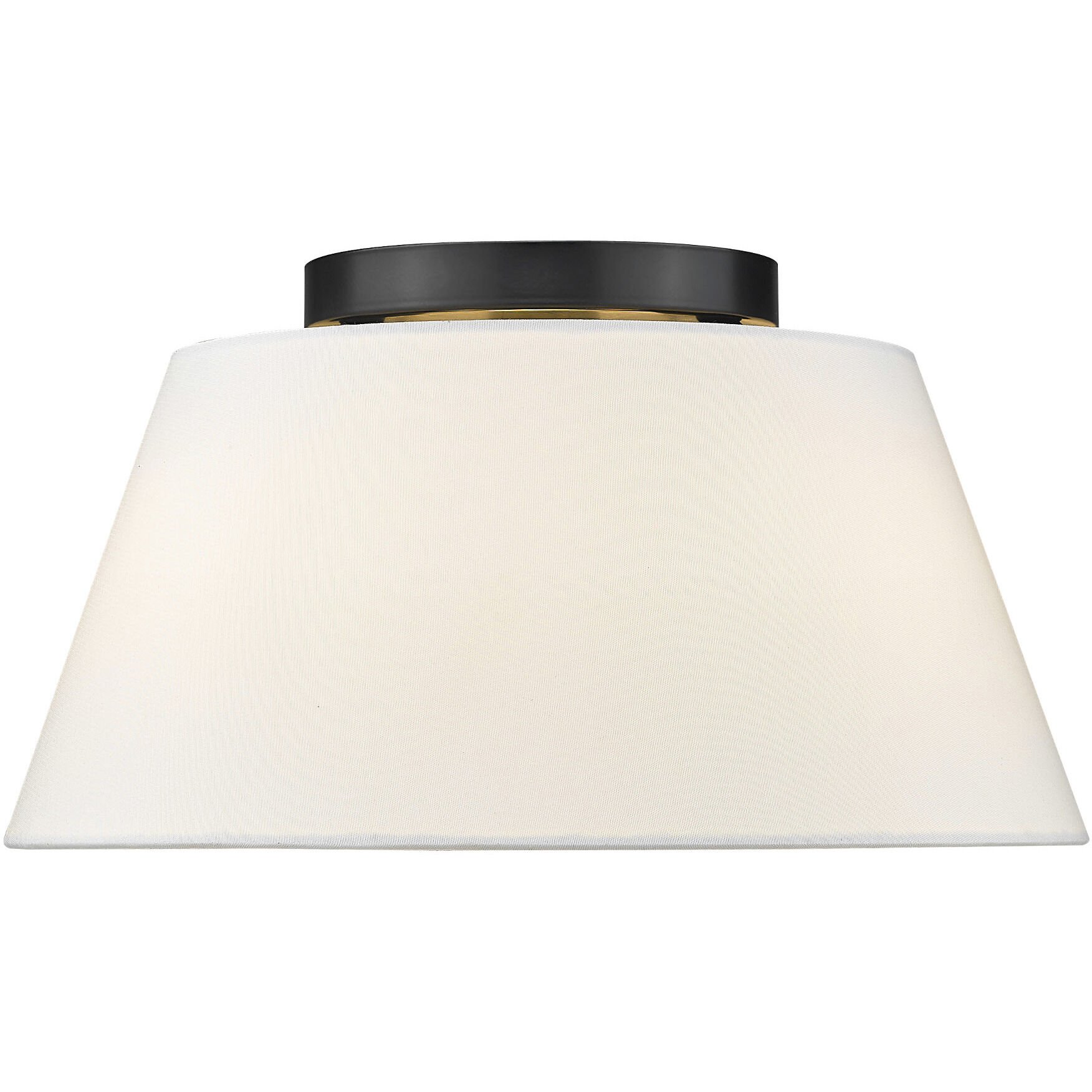 Penn 3 Light 16 inch Matte Black Flush Mount Ceiling Light