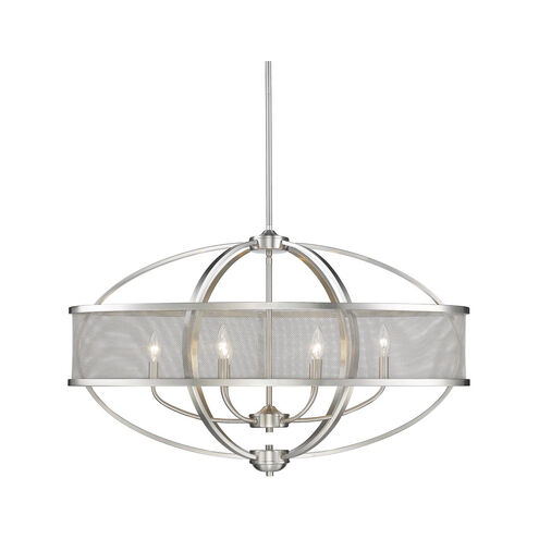 Colson 6 Light 36 inch Pewter Linear Pendant Ceiling Light