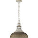 Kinsley Pendant Ceiling Light in Antique Rust, Large