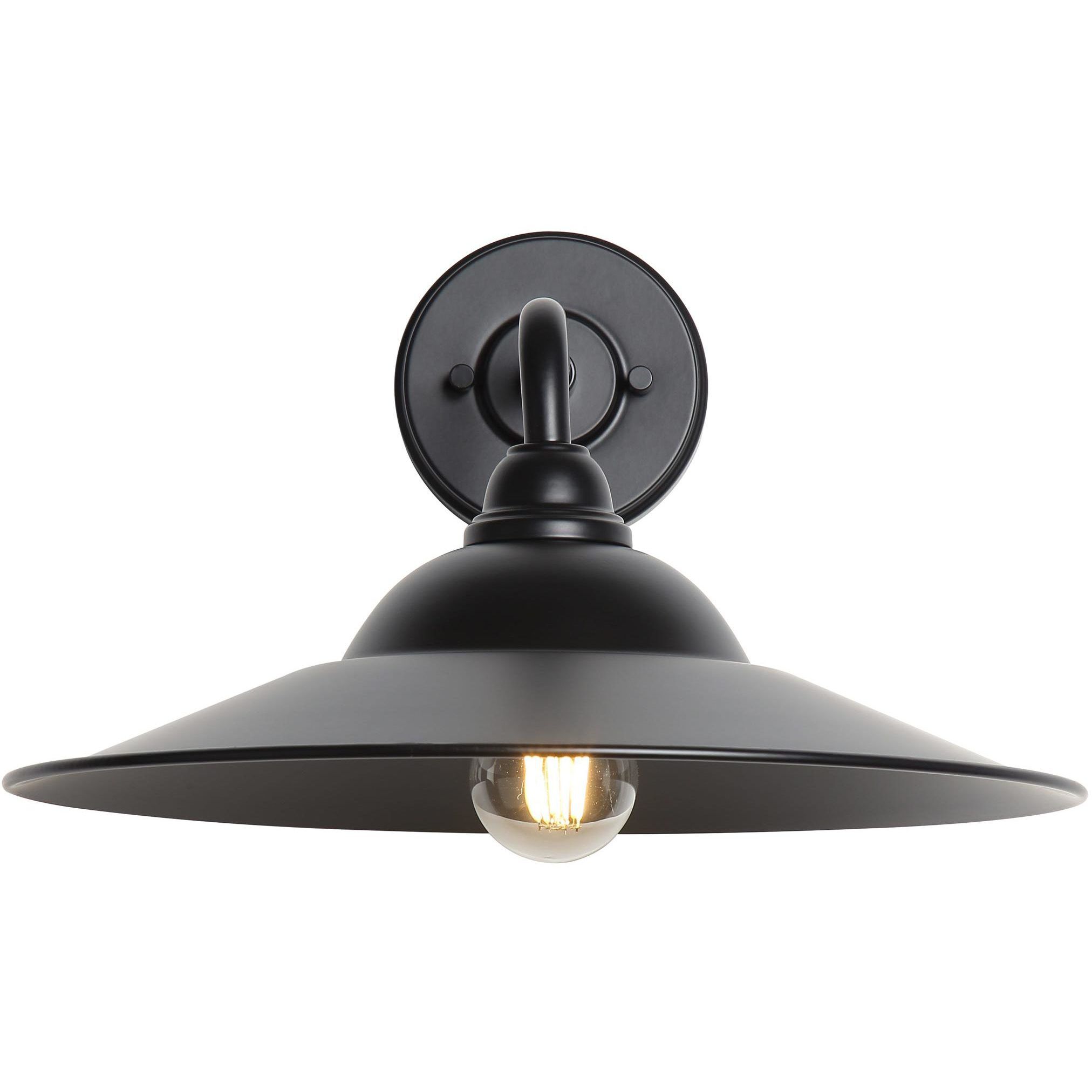 Yep Croma 1 Light 15.5 inch Matte Black Outdoor Wall in No Glass