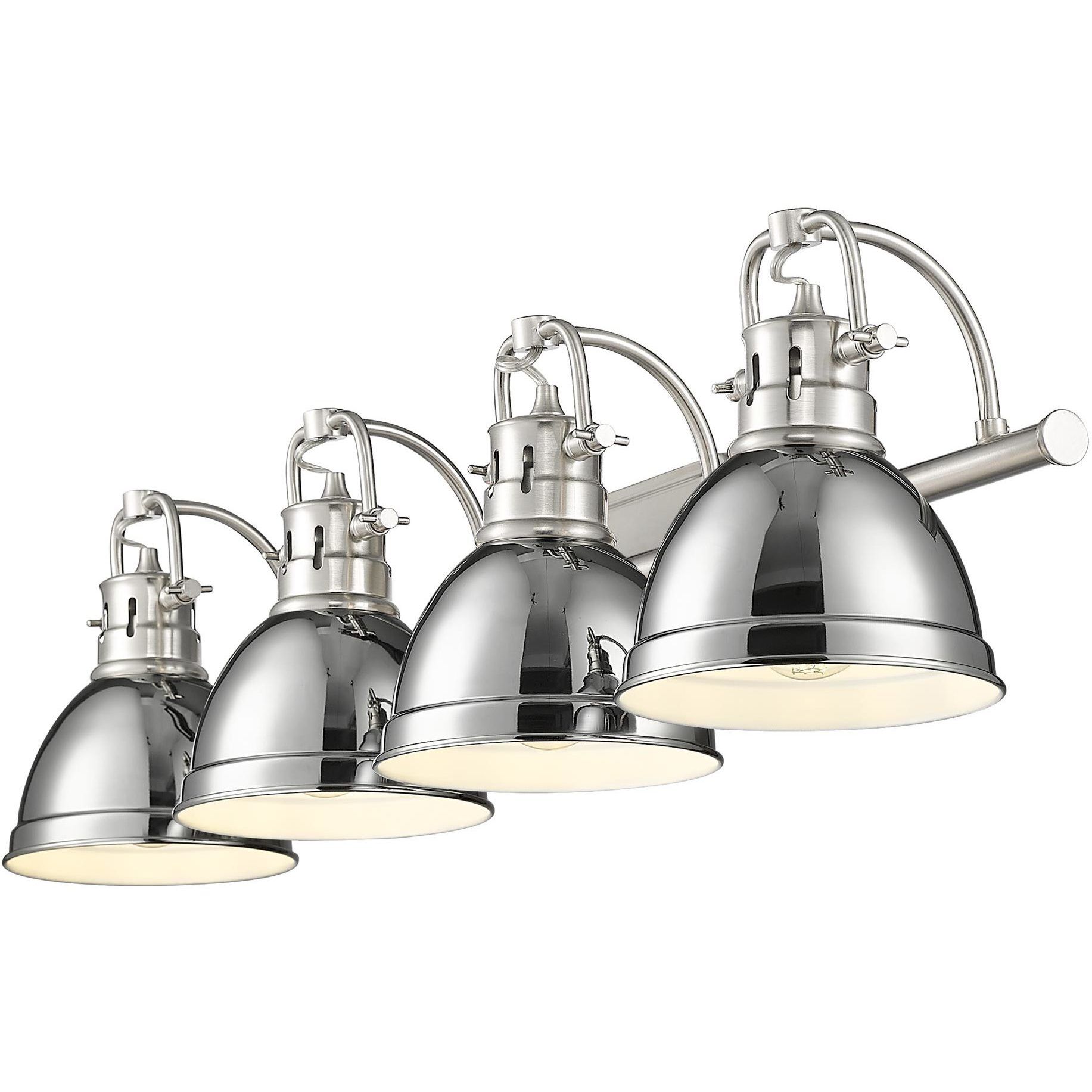 Yep Duncan Vanity Wall Light in Pewter, Chrome