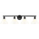 Carver 4 Light 36 inch Matte Black Bath Vanity Light Wall Light