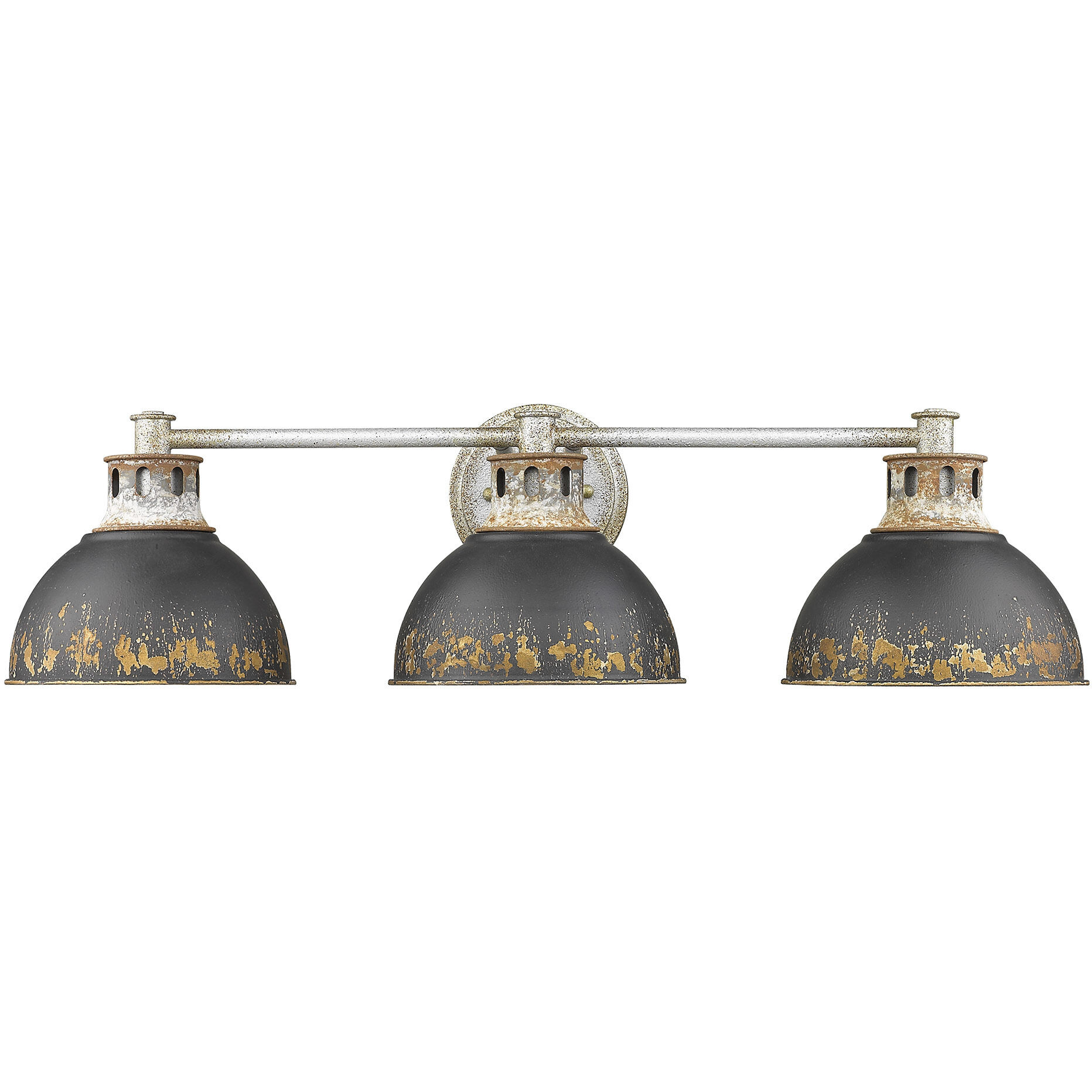 Kinsley Vanity Wall Light in Antique Black Iron