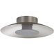 Yep Luma LED 11.75 inch Sand Nickel Flush Mount Ceiling Light in Graphite