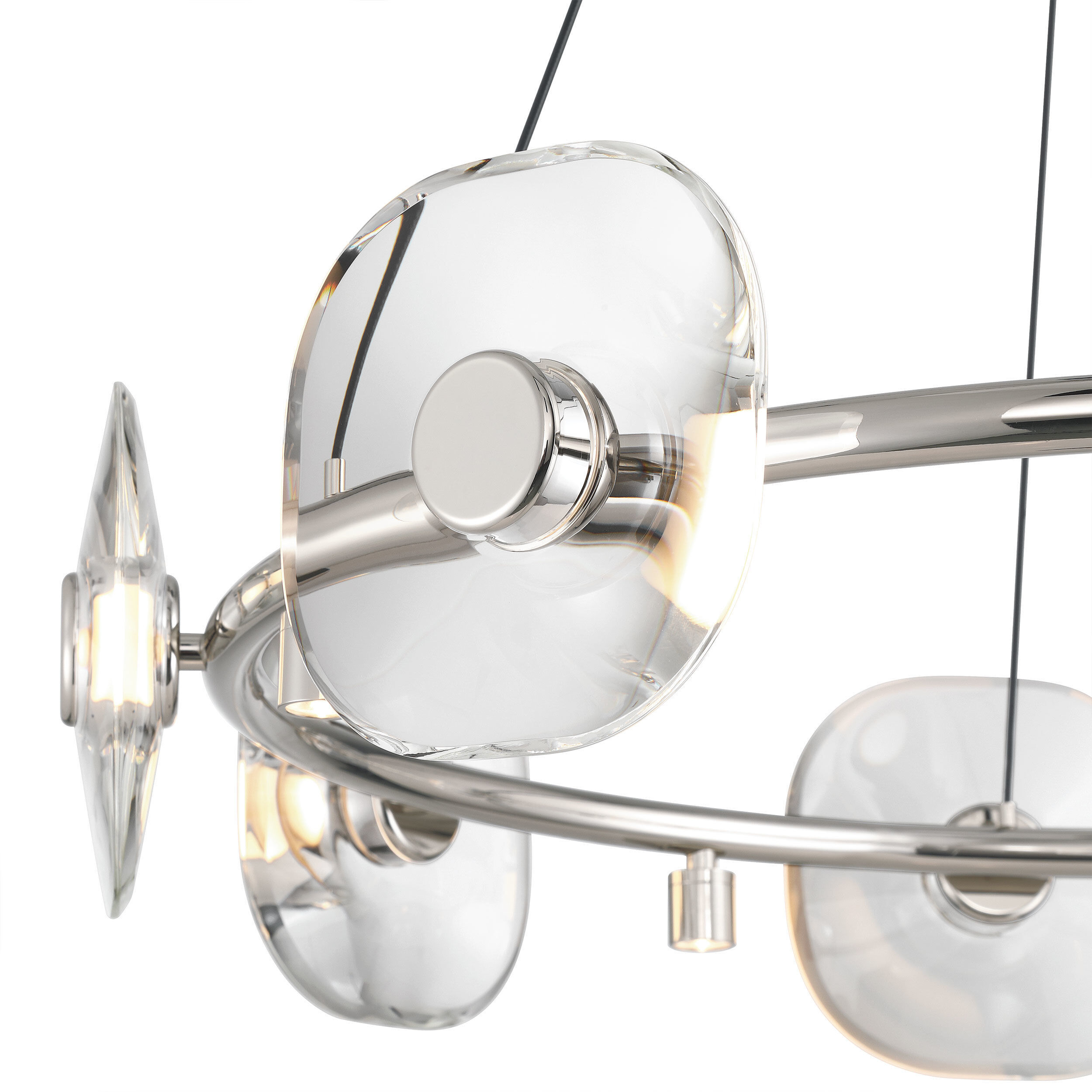 Ziva Celestia 32 inch 4.00 watt Chrome Chandelier Ceiling Light