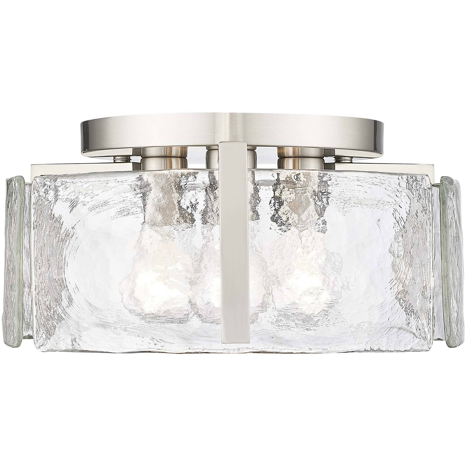 Aenon 3 Light 15 inch Pewter Flush Mount Ceiling Light