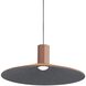 Faroe LED 19.5 inch Coffee/Black Pendant Ceiling Light