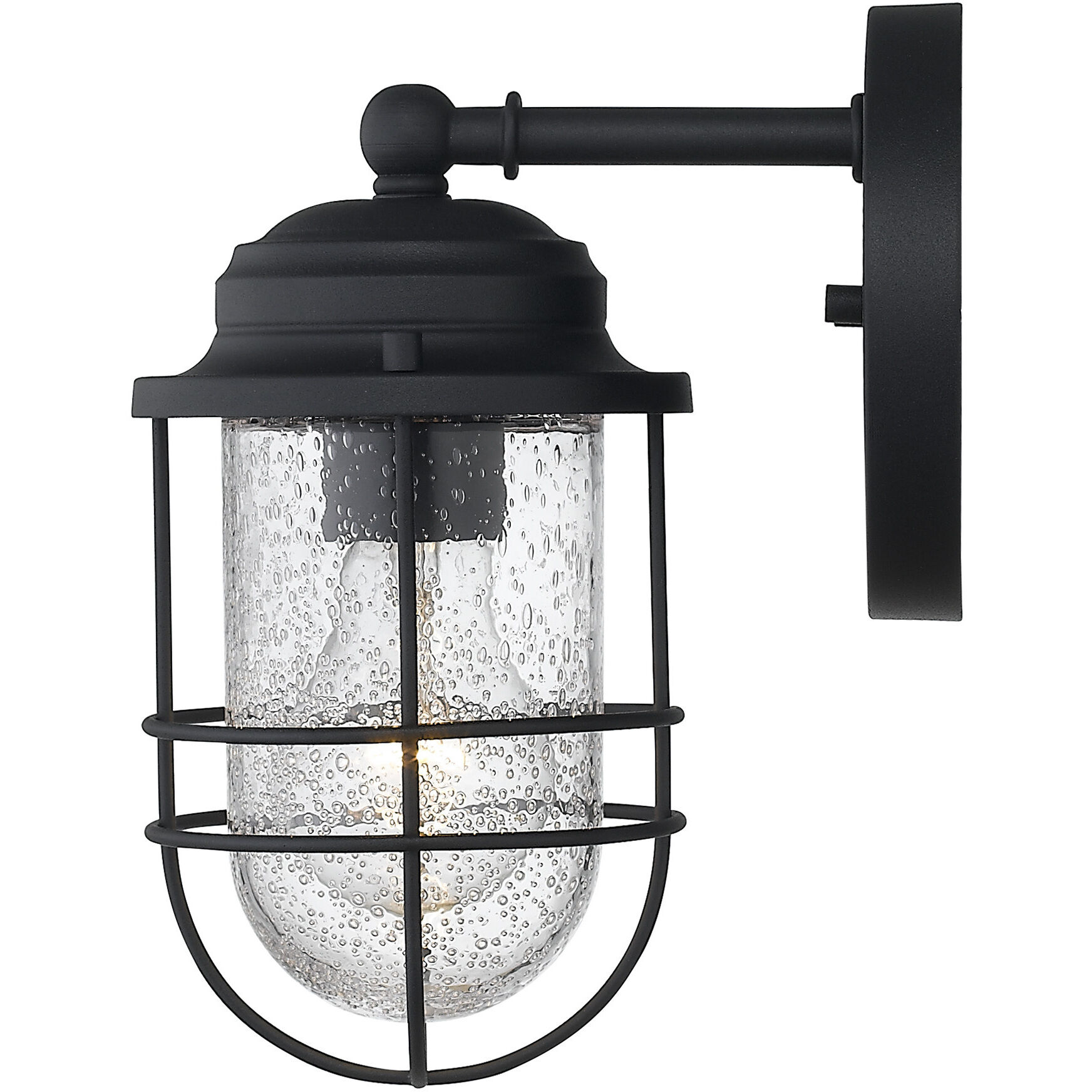 Seaport 1 Light 9.25 inch Natural Black Outdoor Wall
