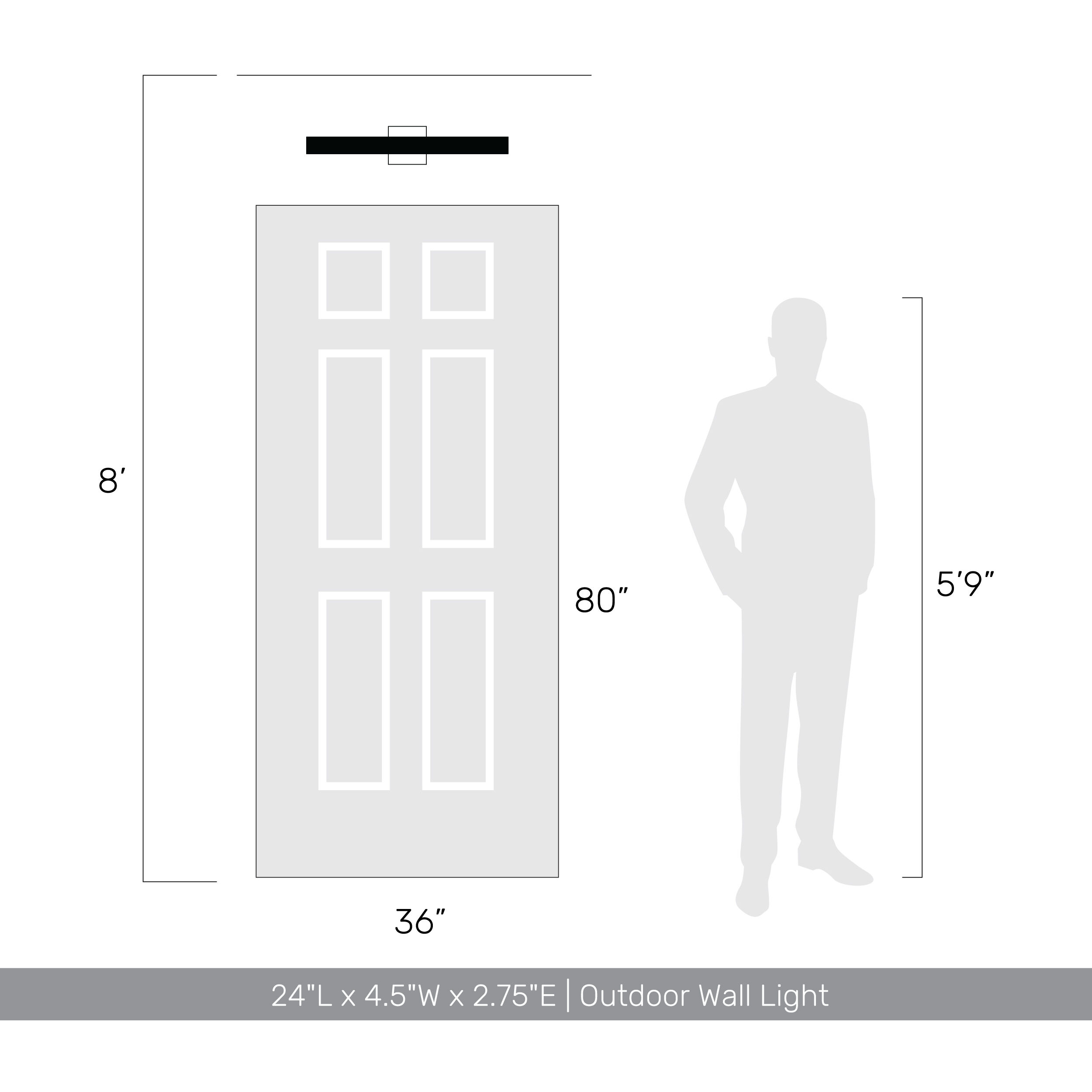 Enso LED 4.5 inch Textured Black Outdoor Wall