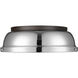 Yep Duncan 2 Light 14 inch Rubbed Bronze Flush Mount Ceiling Light in Chrome