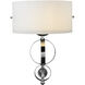 Cerchi 1 Light 12 inch Chrome Wall Sconce Wall Light, Damp
