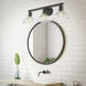 Yep Carver Vanity Wall Light in Rubbed Bronze, Clear Glass
