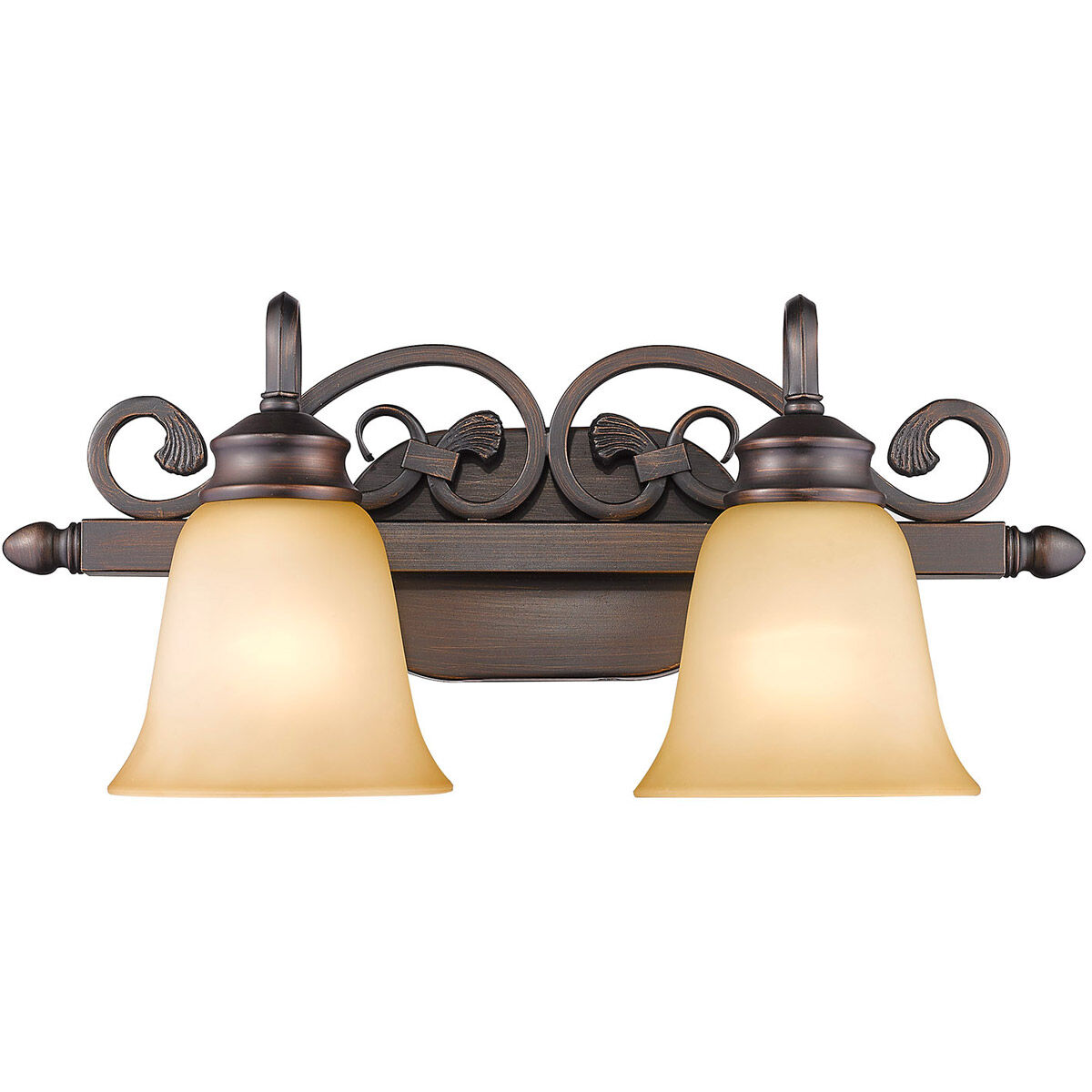Oil rubbed bronze 2 light vanity on sale