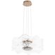Vetrina LED 23.38 inch Light Gold Pendant Ceiling Light