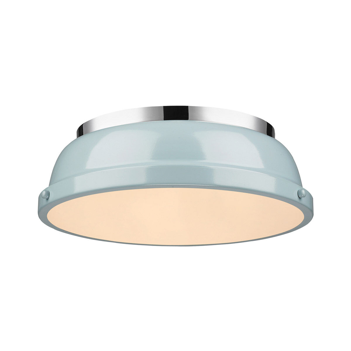 Chrome flush mount ceiling light top