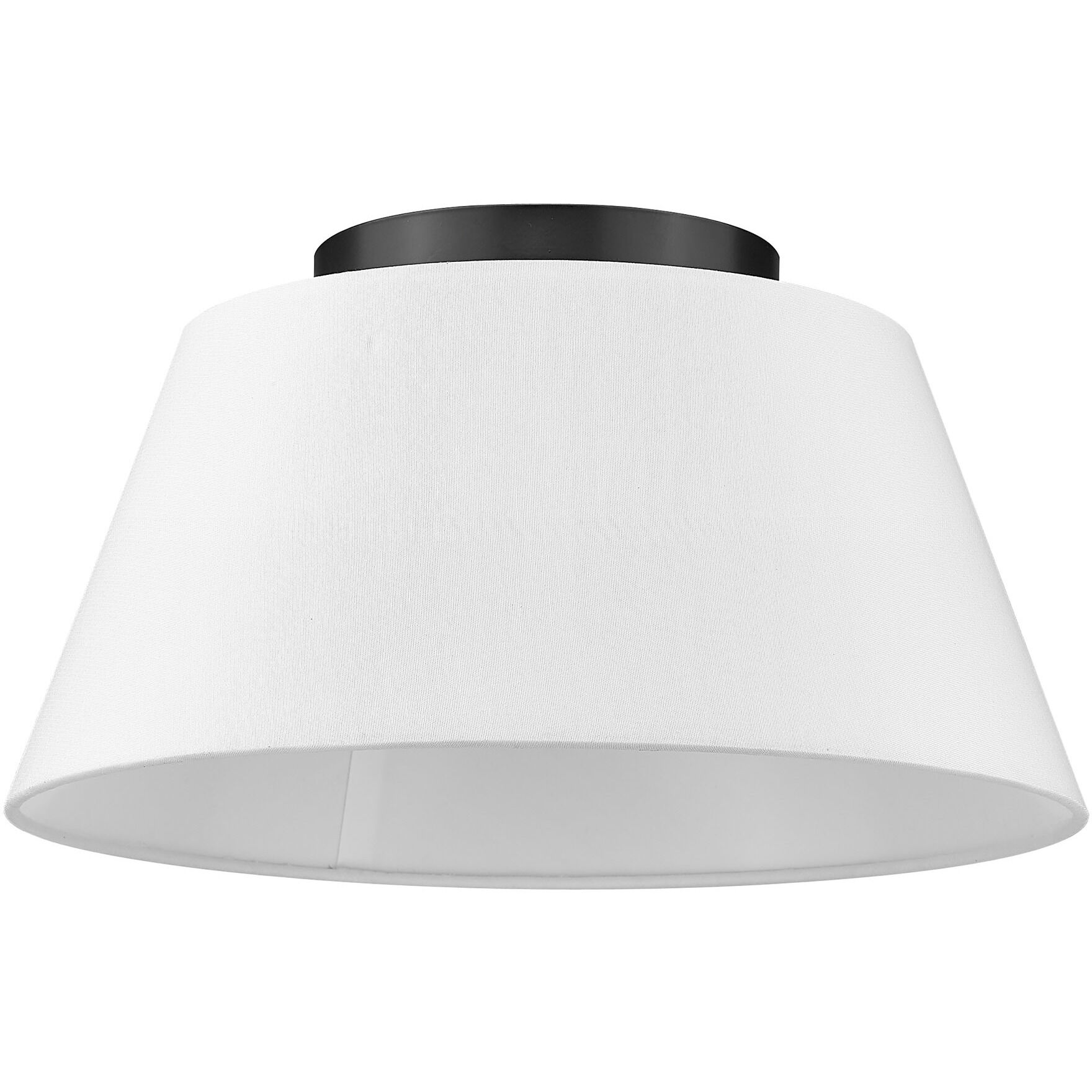 Penn 3 Light 16 inch Matte Black Flush Mount Ceiling Light