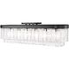 Ciara 6 Light 42 inch Matte Black Flush Mount Ceiling Light