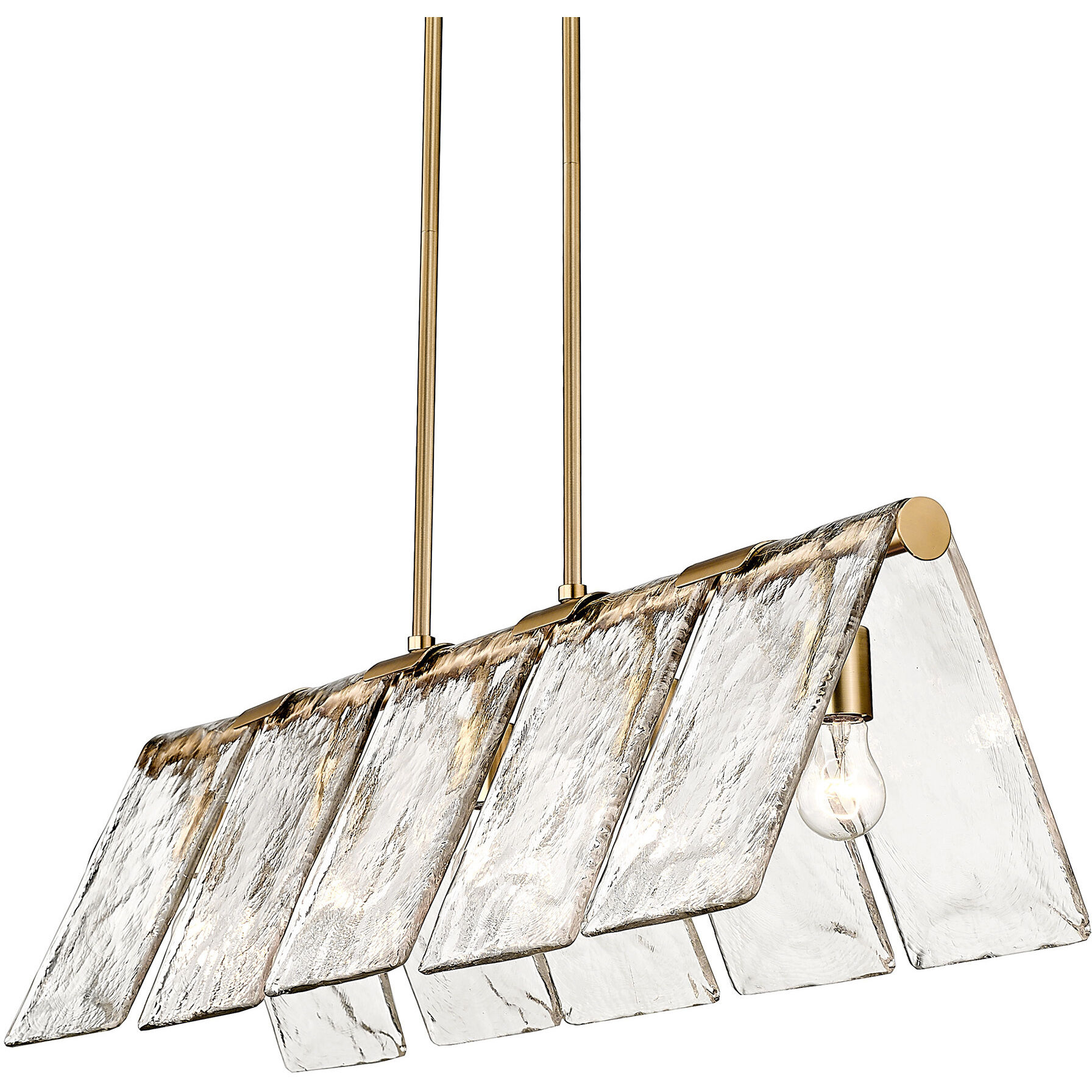 Serenity Island Light Ceiling Light in Modern Brass