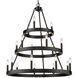 Alastair 32 inch 60.00 watt Matte Black Chandelier Ceiling Light