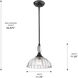 Audra Pendant Ceiling Light in Matte Black