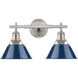 Yep Orwell Vanity Wall Light in Pewter, Navy