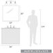 Orwell 3 Light 27 inch Matte Black Bath Vanity Wall Light in Opal Glass
