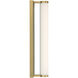 Yep Stratum 1 Light 17.5 inch Brushed Champagne Brass with Persian Green Marble Vanity Light Wall Light