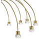 Yep Vario 16 Light 47 inch Titanium Gold Chandelier Ceiling Light