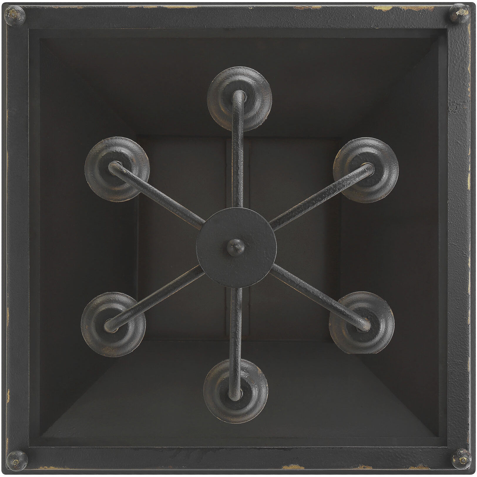 Abingdon Pendant Ceiling Light in Antique Black Iron