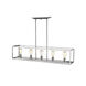 Wesson 5 Light 41 inch Chrome Linear Pendant Ceiling Light