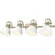 Yep Duncan Vanity Wall Light in Aged Brass, White