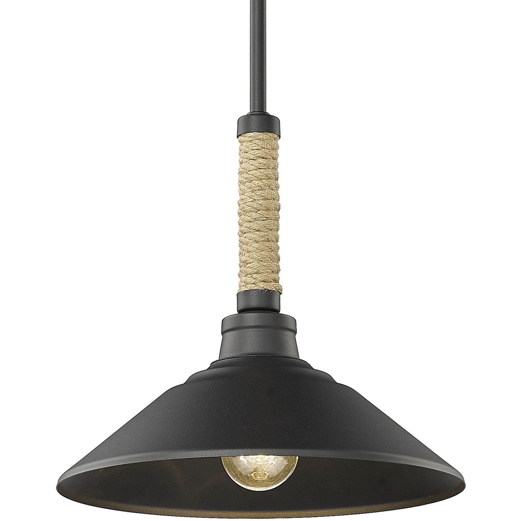 Journey Pendant Ceiling Light in Natural Black
