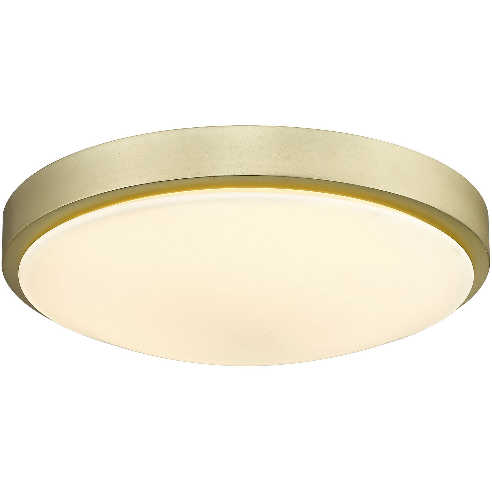 Gabi LED 12.25 inch Brushed Champagne Brass Flush Mount Ceiling Light