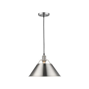 Orwell 1 Light 14 inch Pewter Pendant Ceiling Light, Large
