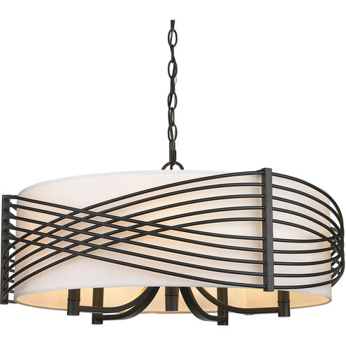 Zara 5 Light 25.63 inch Matte Black Chandelier Ceiling Light