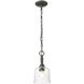 Keating 1 Light 5.88 inch Antique Black Iron Mini Pendant Ceiling Light