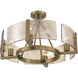 Aenon 4 Light 22 inch Brushed Champagne Brass Semi-Flush Mount Ceiling Light