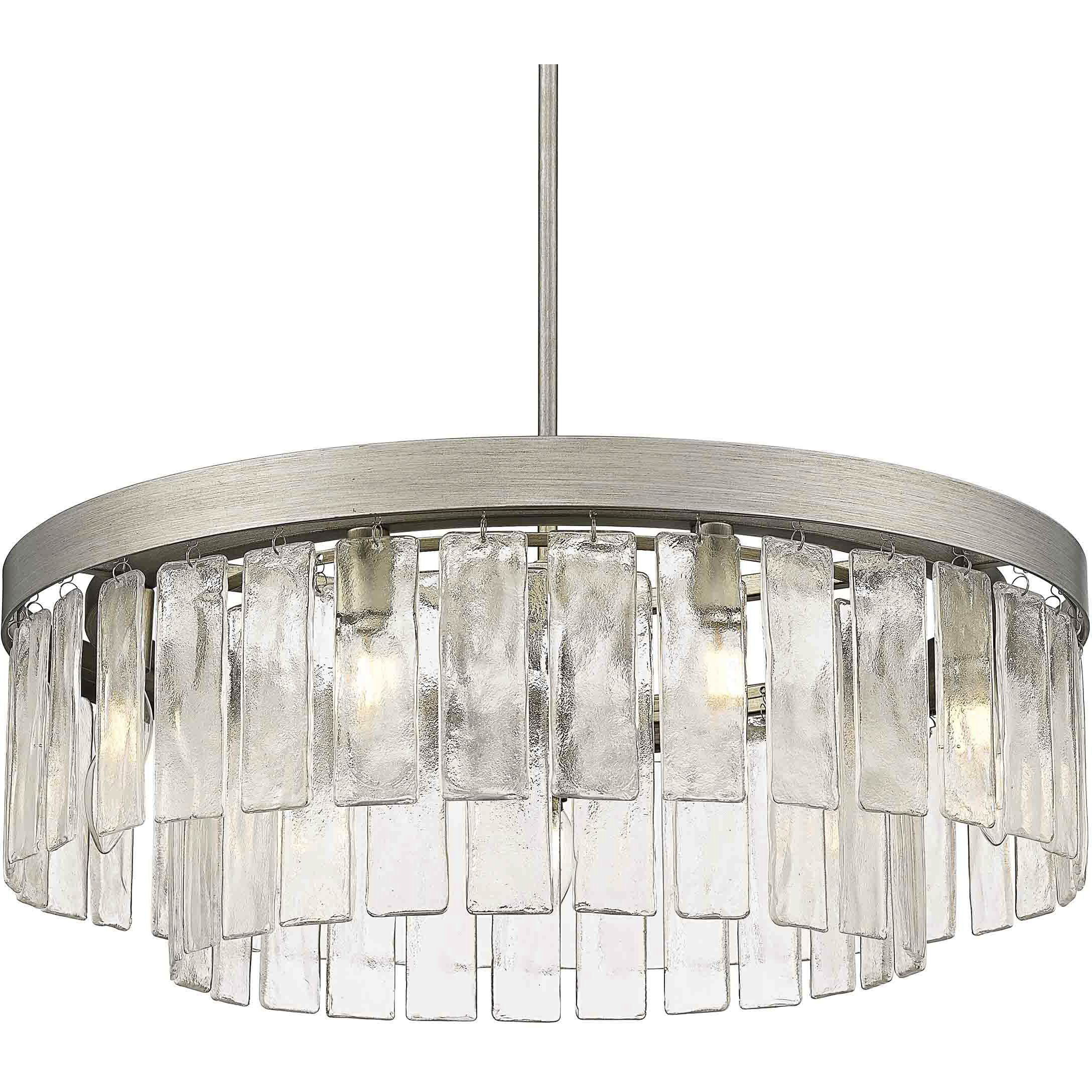 Ciara 9 Light 27 inch Peruvian Silver Chandelier Ceiling Light
