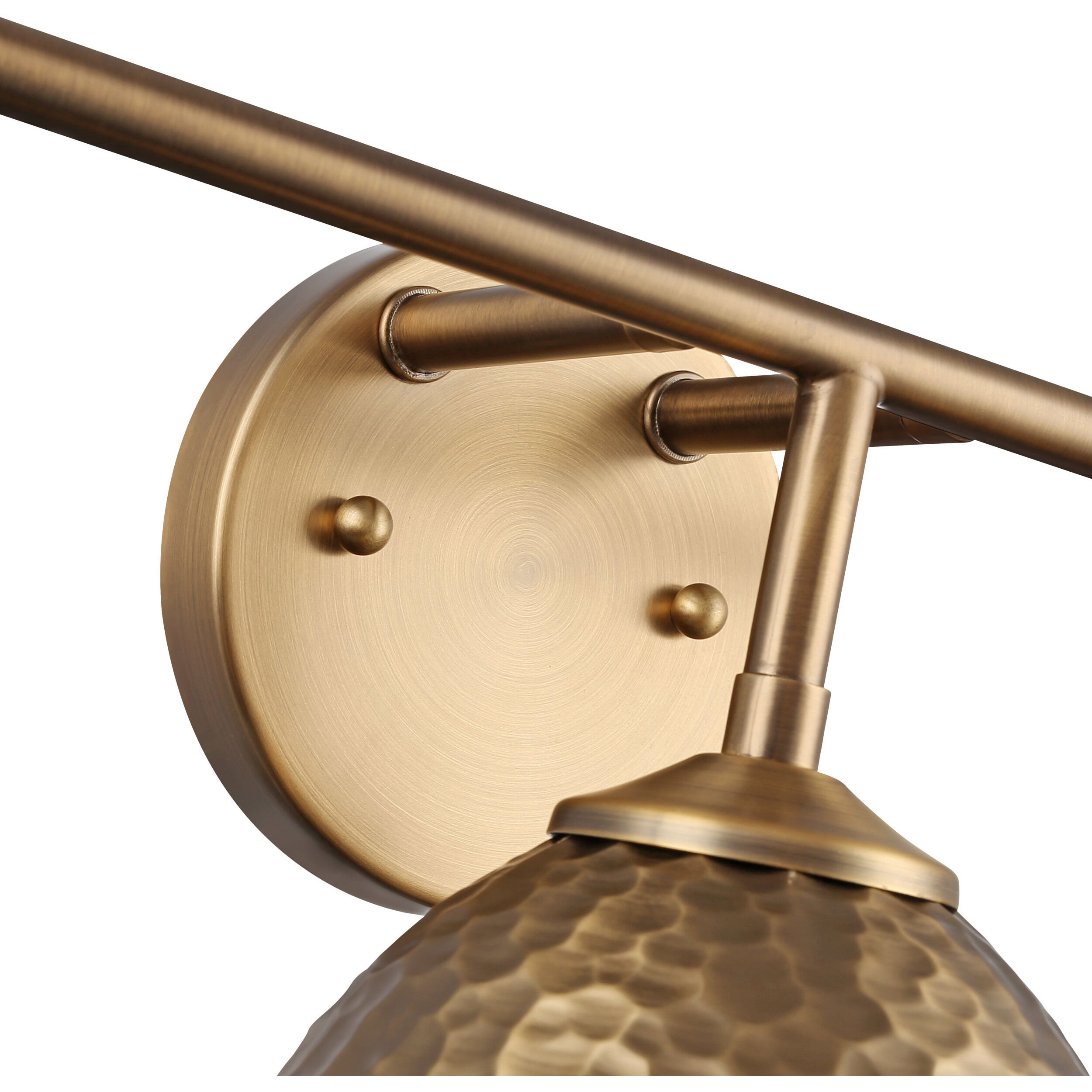 Shepard Vanity Wall Light in Modern Brass
