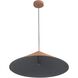 Faroe LED 29.63 inch Coffee/Black Pendant Ceiling Light