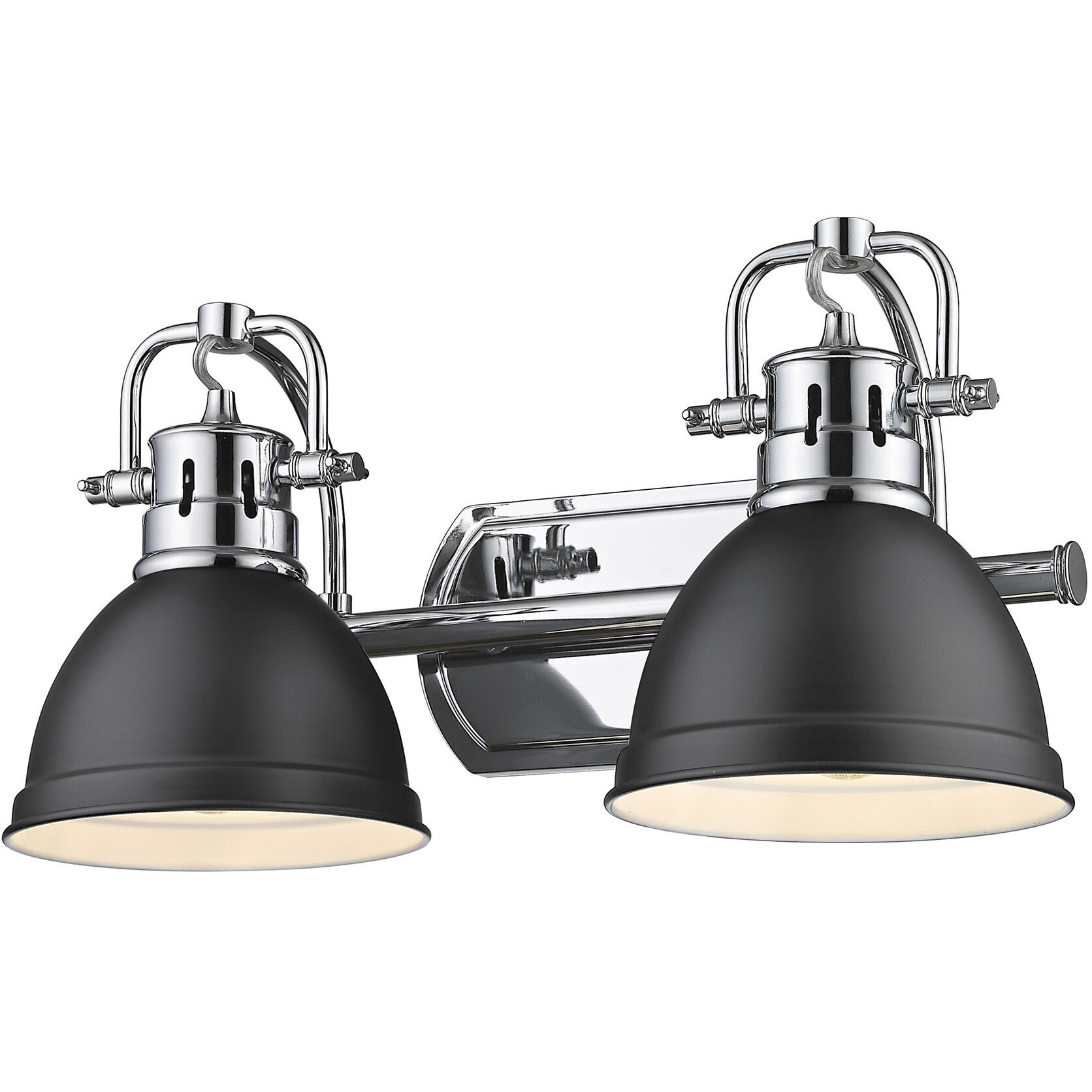 Yep Duncan Vanity Wall Light in Chrome, Matte Black
